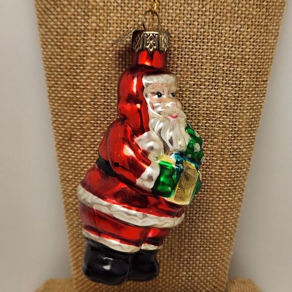 Thomas Pacconi Classics Santa Blown Glass Christmas Ornament 2002 Collection - Picture 4 of 7